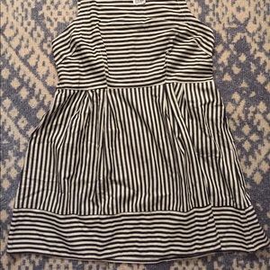 Chambray stripe dress